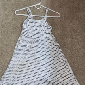 White and Black Patterned Dress